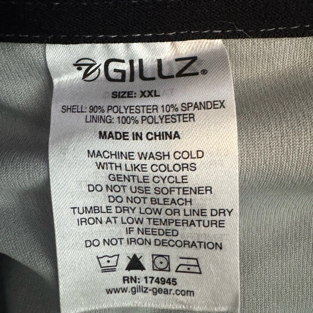 (NWOT) Gillz Grey Mens Tournament Pants Technical Outdoor Fishing Size XXL